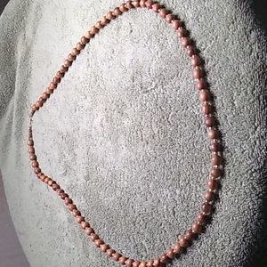 Wood bead necklace